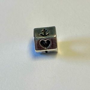 Pandora Anchor, Cross, Heart Charm